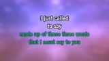 Video Karaoke I Just Called to Say I Love You (single version) - Stevie Wonder