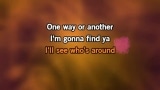 One Way or Another Karaoke - Blondie