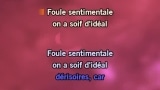 Foule sentimentale Karaoke - Sidaction