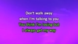 Don't Walk Away Karaoke - Miley Cyrus