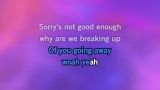 Sorry's Not Good Enough Karaoke - McFly