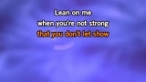 Video Karaoke Lean on Me - Club Nouveau - Karaoke Canzoni