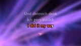 So leb dein Leben (My Way) Karaoke - Harald Juhnke