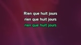 Rien que huit jours Karaoke - Johnny Hallyday