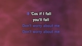 Video Karaoke Don't Worry About Me - Frances - Karaoke Canzoni