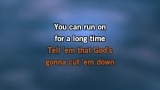 Video Karaoke God's Gonna Cut You Down - Johnny Cash - Karaoke Canzoni