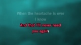 When the Heartache Is Over Karaoke - Tina Turner