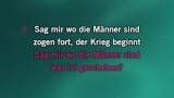 Sag mir wo die Blumen sind Karaoke - Marlene Dietrich