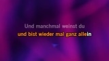 Video Karaoke Und manchmal weinst du sicher ein paar Tränen - Peter Alexander - Karaoke Canzoni