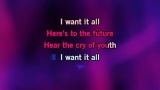 Video Karaoke Liedje I Want it All - We Will Rock You (musical)