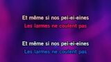 Video Karaoke Les larmes ne coulent pas - Santa