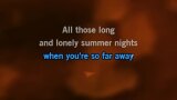 Video Karaoke Liedje Lonely Summer Nights - The Stray Cats